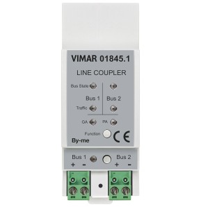 Accoppiatore di linea domotico serie By-Me 2 moduli DIN Vimar 01845.1