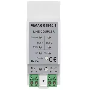 Accoppiatore di linea domotico serie By-Me 2 moduli DIN Vimar 01845.1