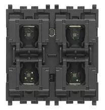Comando Domotico 4 pulsanti 2 Moduli Vimar 01480