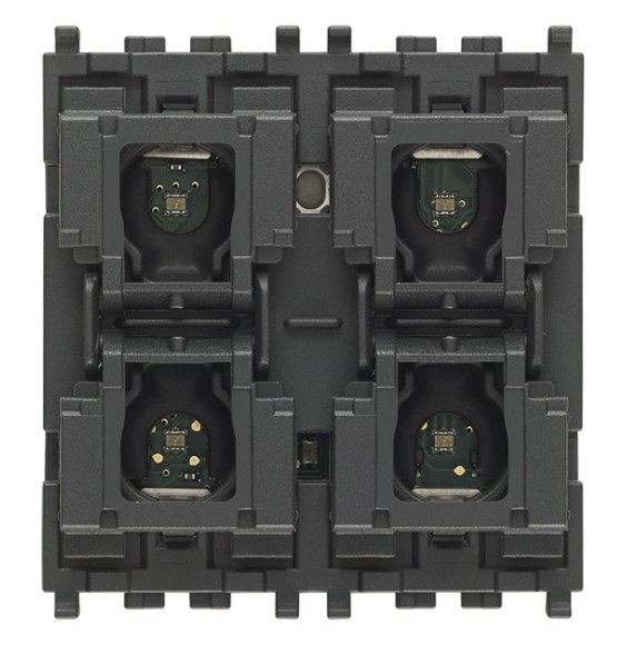 Comando Domotico 4 pulsanti 2 Moduli Vimar 01480