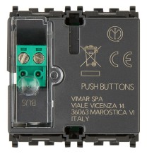 Comando Domotico 4 pulsanti 2 Moduli Vimar 01480