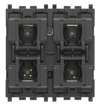 Comando Domotico 4 pulsanti + Attuatore 2 Moduli Vimar 01481