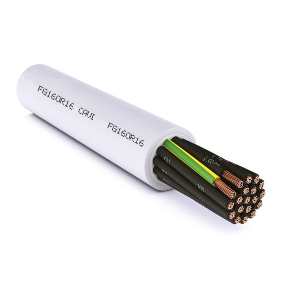 Cavo FG16OR16 12G1,5 mmq Con Giallo Verde Grigio