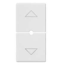 Doppio tasto intercambiabile 1 modulo Bianco Vimar Plana 14755.2