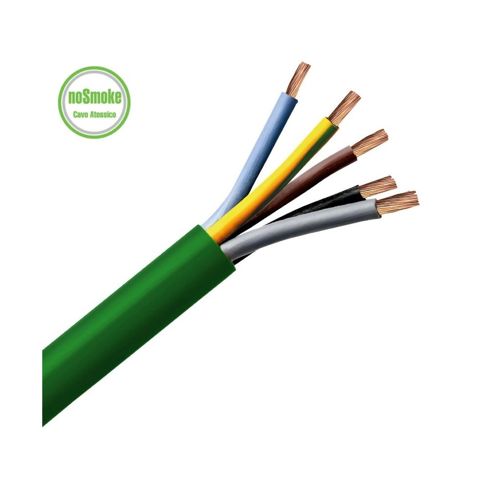 Cavo FG16OM16 5G1,5 mmq Flessibile guaina colore Verde