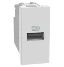 Caricatore Bticino MatixGo USB 1 modulo Bianco serie  JW4191A