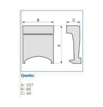 Derivazione a parete bianca per canale TBA -Art CSP-N Bocchiotti DPN W