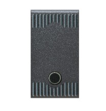 Deviatore illuminabile unipolare 16A  Noir meccanismo soft AVE 45302G