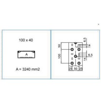 Canale 100x40 completo di coperchio Bocchiotti TA-N 100x40 W