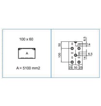 Canale 100x60 completo di coperchio Bocchiotti TA-N 100x60 W