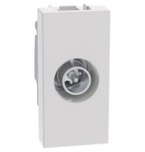 Presa TV Bticino MatixGo coassiale passante -10 dB Bianca JW4202P10