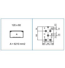 Canale 120x60 completo di coperchio Bocchiotti TA-N 120x60 W