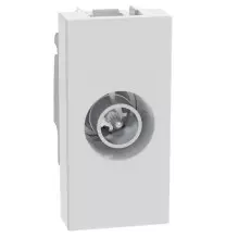 Presa TV Bticino MatixGo coassiale passante -14 dB Bianca JW4202P14