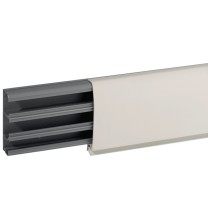 Canale a battiscopa 81,5x22,5mm a 3 scomparti bianco Bocchiotti TBN W