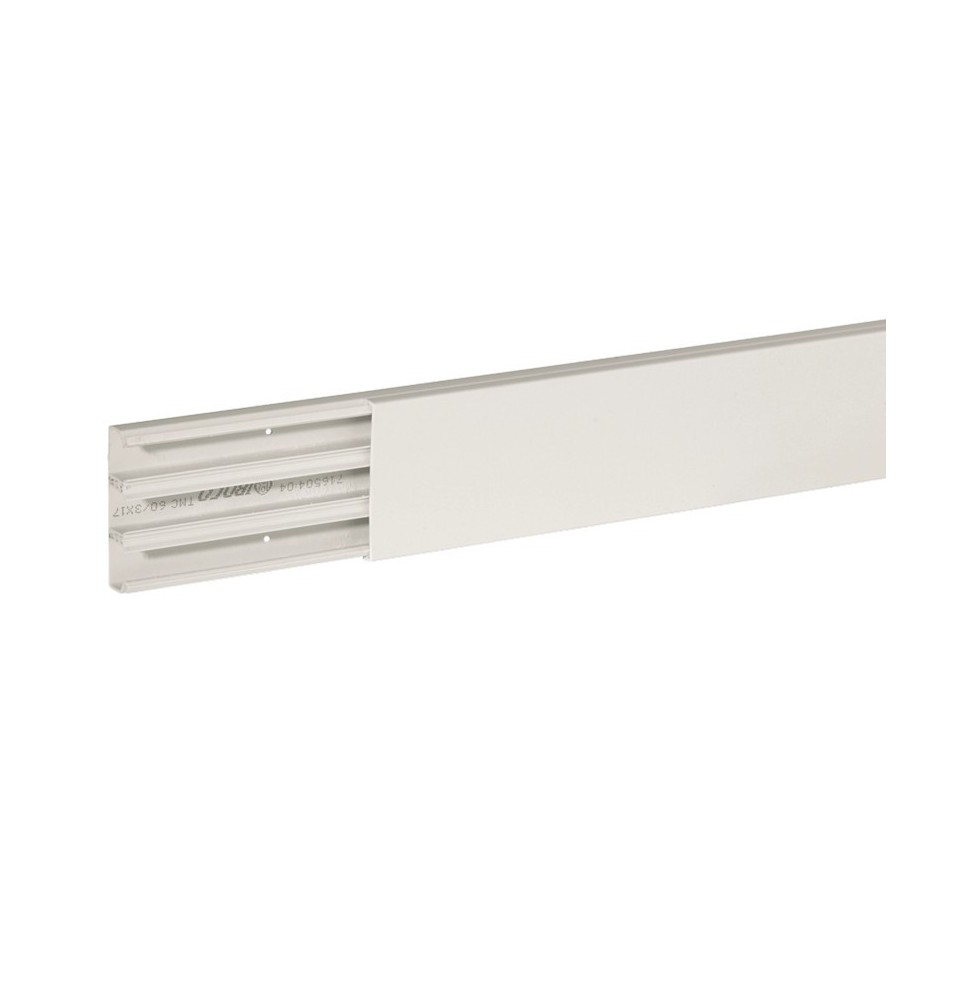 Canalina 60x17 3 scomparti Bianca TMC 603x17 W