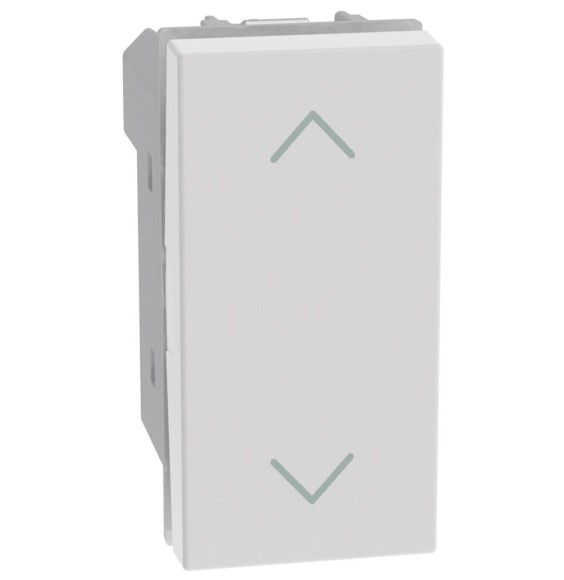Doppio Pulsante MatixGo Saliscendi interbloccato Bianco JW4037N