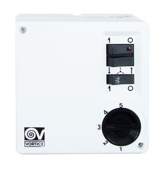 Regolatore 5 Velocità con comando luce Vortice SCRR5L 0000012964