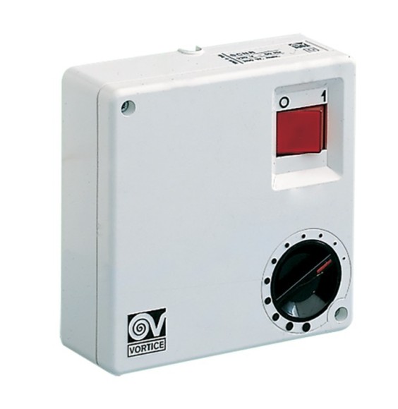 Regolatore 5 Velocità Con interruttore illuminato carico 1,5A Vortice C1.5
