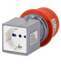 Adattatore da Spina 3P+N+T a Presa Schuko trivalente 2P+T 16A Master 24AD1004