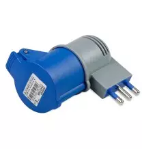 Adattatore da Spina 16A Civile a Industriale CEE 2P+T 16A Master 24AD1008