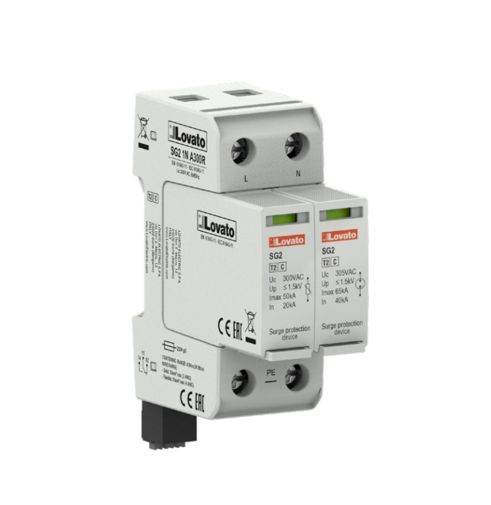 Scaricatore di sovratensione Lovato di tipo 2 SG21NA300