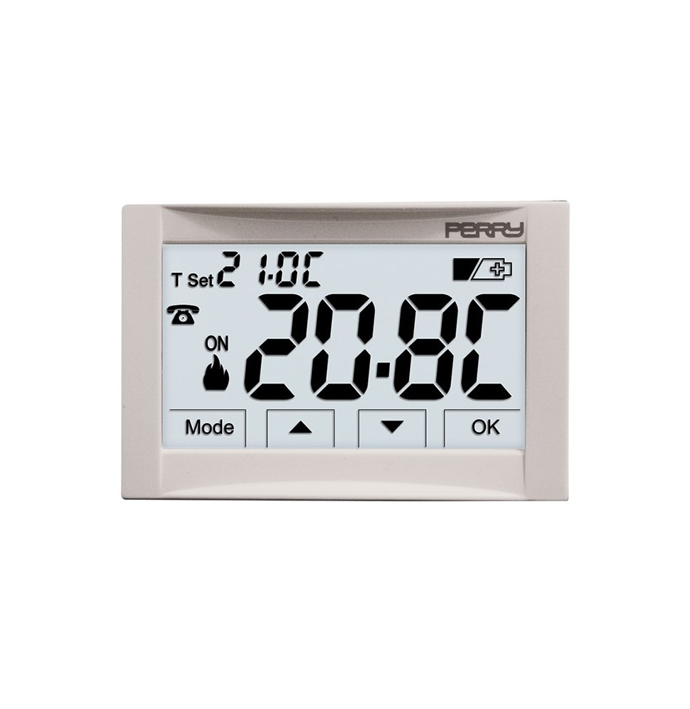 Termostato digitale da incasso a batterie Perry 1TITE542