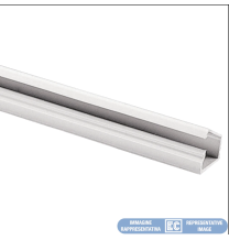 Canalina Adesiva 20x10 1 scomparto Bianca ECMA2010