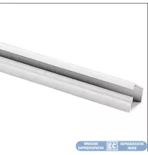 Canalina Adesiva 20x10 1 scomparto Bianca ECMA2010