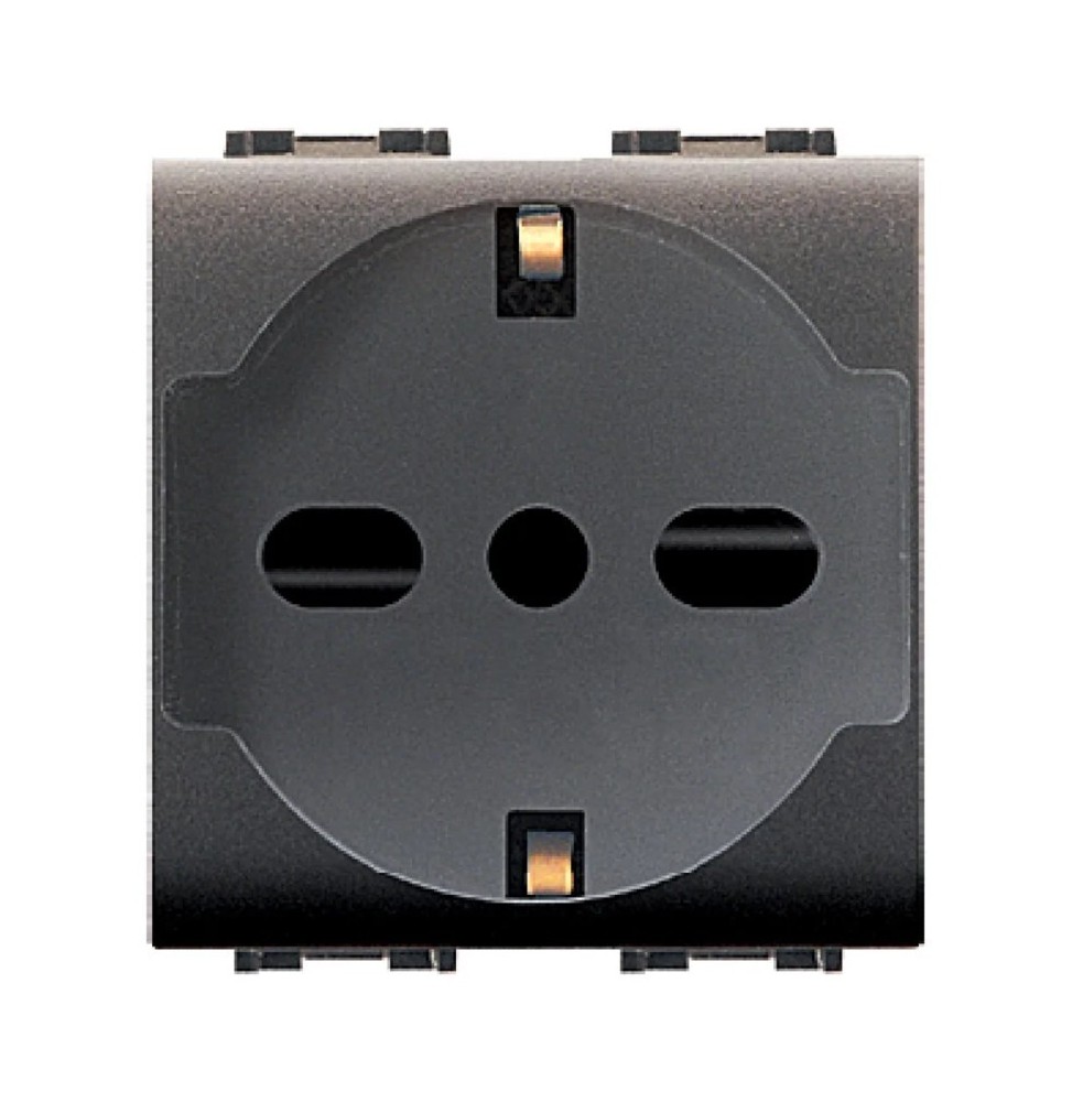 Presa Trivalente Schuko 16A Mylife compatibile Living International ECL4050