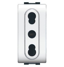 Presa Bipasso 16A Mylife compatibile LivingLight ECL4045WH