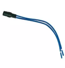 Lampada spia 230V a led blu con terminali a filo Ave 0230LDB
