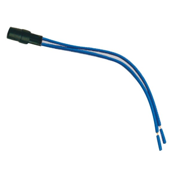 Lampada spia 230V a led blu con terminali a filo Ave 0230LDB