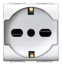 Presa Trivalente Schuko 16A Mylife compatibile LivingLight ECL4050WH