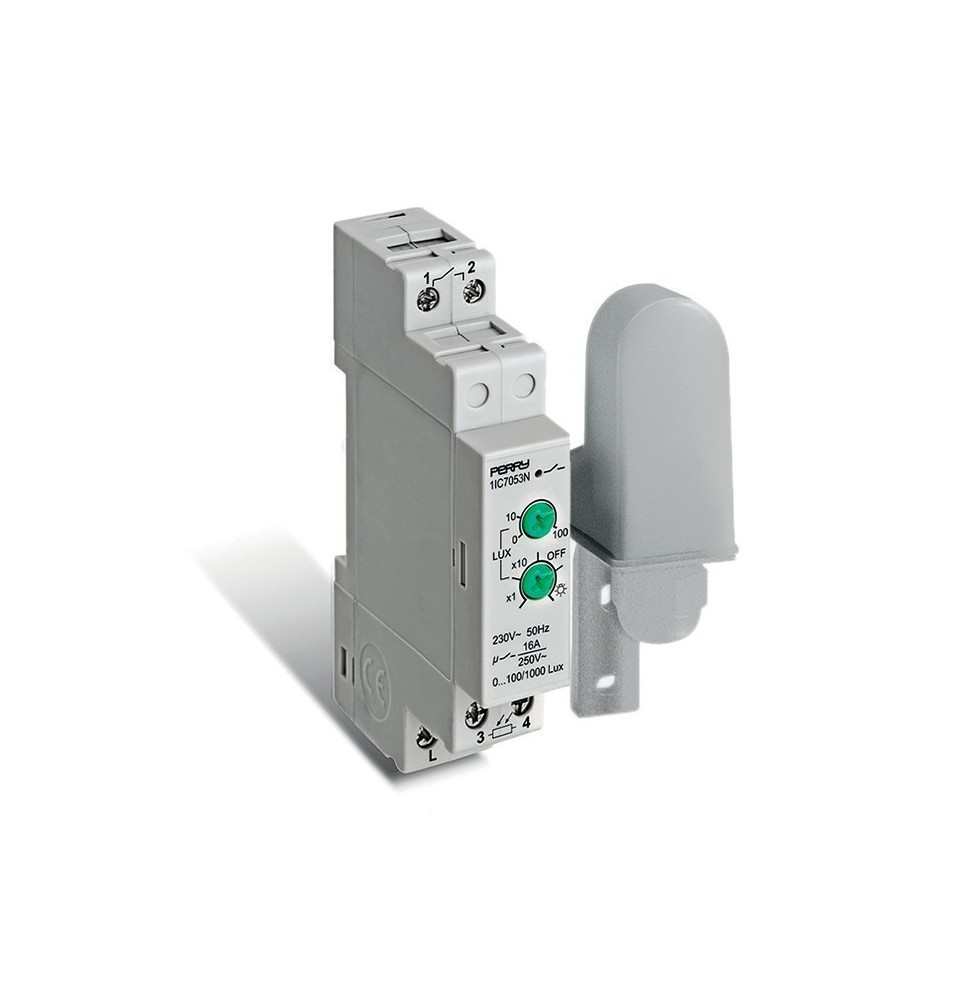 Interruttore crepuscolare 0-1000 Lux 1 Modulo Perry 1IC7053N