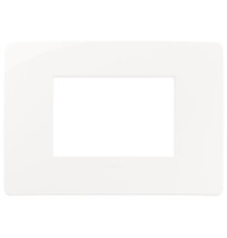 Placca Plana UP 3 moduli bianca in tecnopolimero 14653.U01