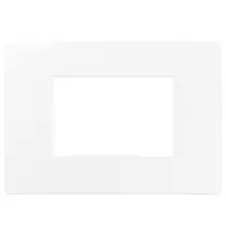 Placca Plana UP 3 moduli bianca in tecnopolimero 14653.U01