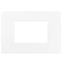 Placca Plana UP 3 moduli bianco matt in tecnopolimero 14653.U11