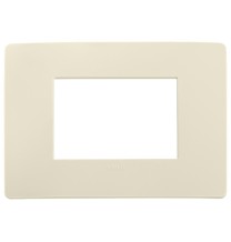 Placca Plana UP 3 moduli Avorio matt in tecnopolimero 14653.U12