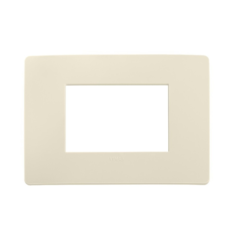 Placca Plana UP 3 moduli Avorio matt in tecnopolimero 14653.U12