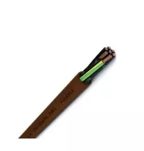 Cavo elettrico Antifiamma FS18 7x1 MMQ Colore marrone con Giallo Verde