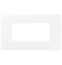 Placca Plana UP 4 moduli bianca in tecnopolimero 14654.U01