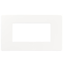 Placca Plana UP 4 moduli bianco matt in tecnopolimero 14654.U11