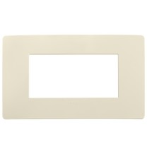 Placca Plana UP 4 moduli avorio matt in tecnopolimero 14654.U12