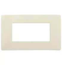 Placca Plana UP 4 moduli avorio matt in tecnopolimero 14654.U12