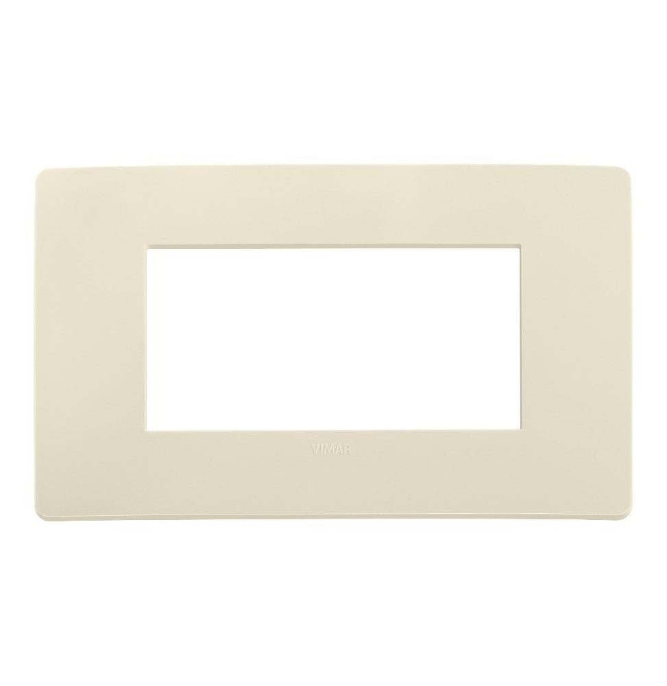 Placca Plana UP 4 moduli avorio matt in tecnopolimero 14654.U12