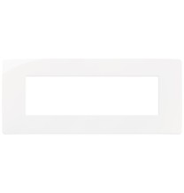 Placca Plana UP 7 moduli bianca in tecnopolimero 14657.U01