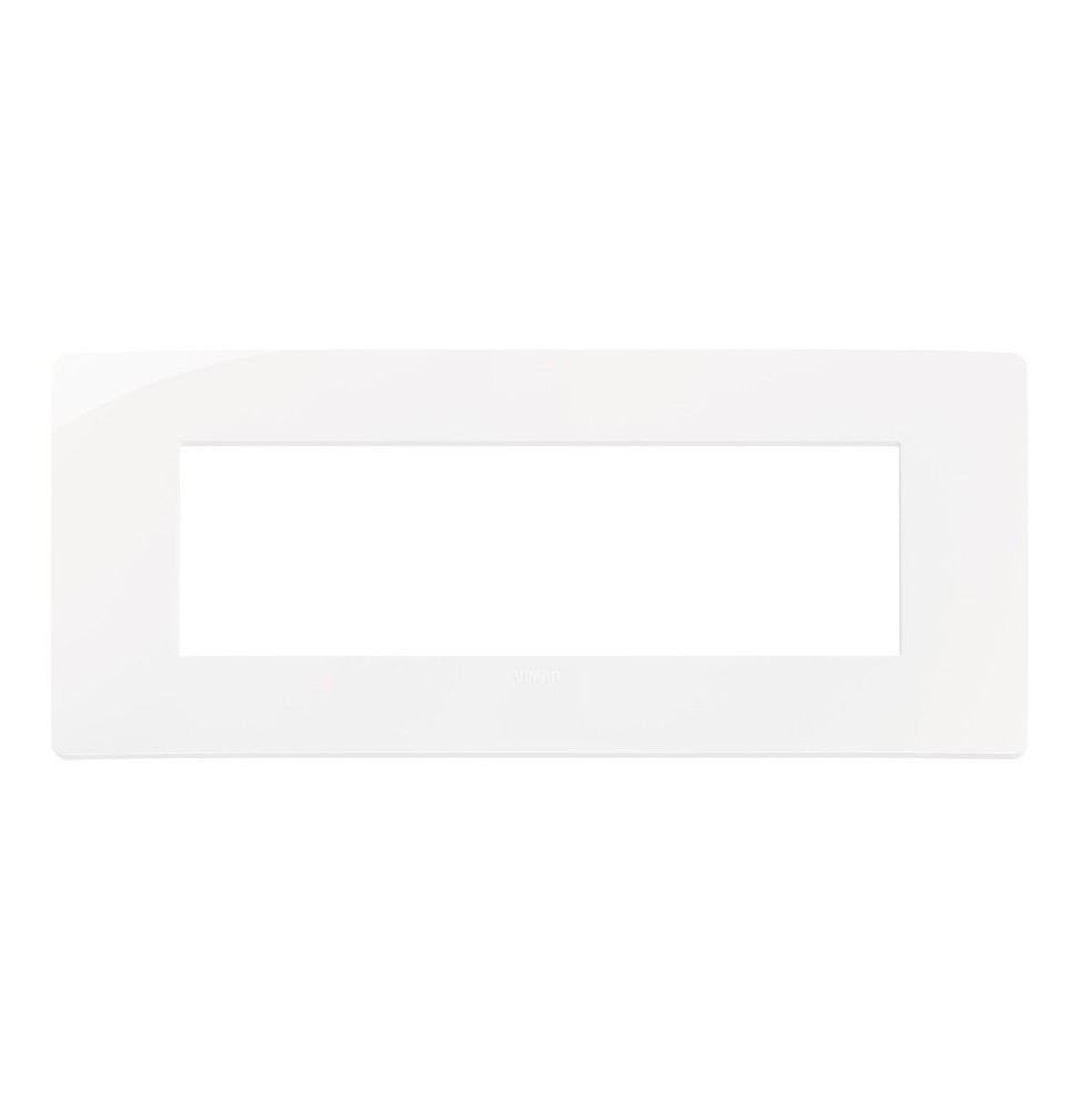 Placca Plana UP 7 moduli bianca in tecnopolimero 14657.U01