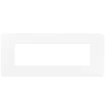 Placca Plana UP 7 moduli bianco matt in tecnopolimero 14657U.11