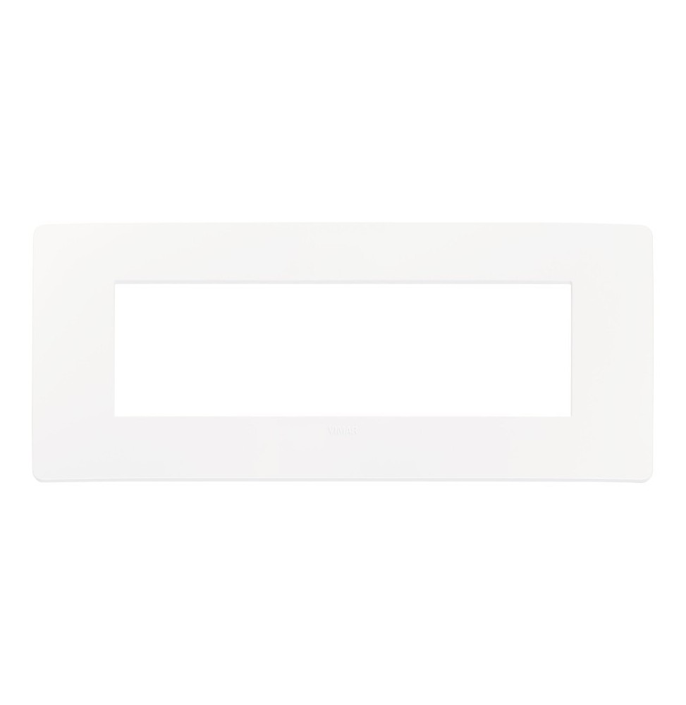 Placca Plana UP 7 moduli bianco matt in tecnopolimero 14657U.11