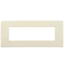 Placca Plana UP 7 moduli avorio matt in tecnopolimero 14657U.12